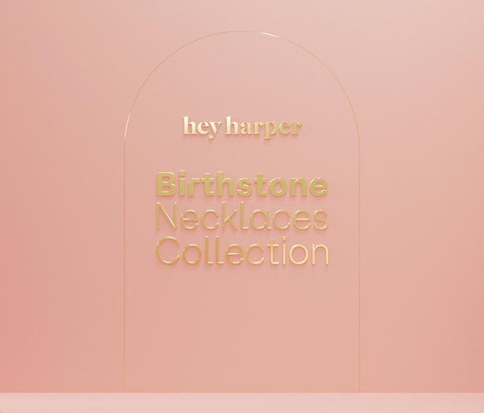 Hey Harper Birthstone Necklaces Collection Hey Harper Birthstone Necklaces Collection